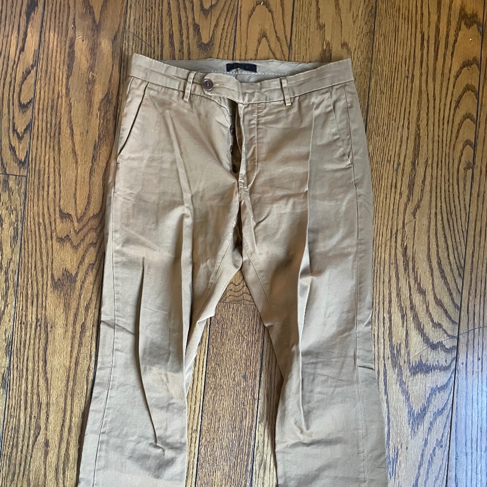 Unis Gio chino pants, 33 waist, vintage khaki